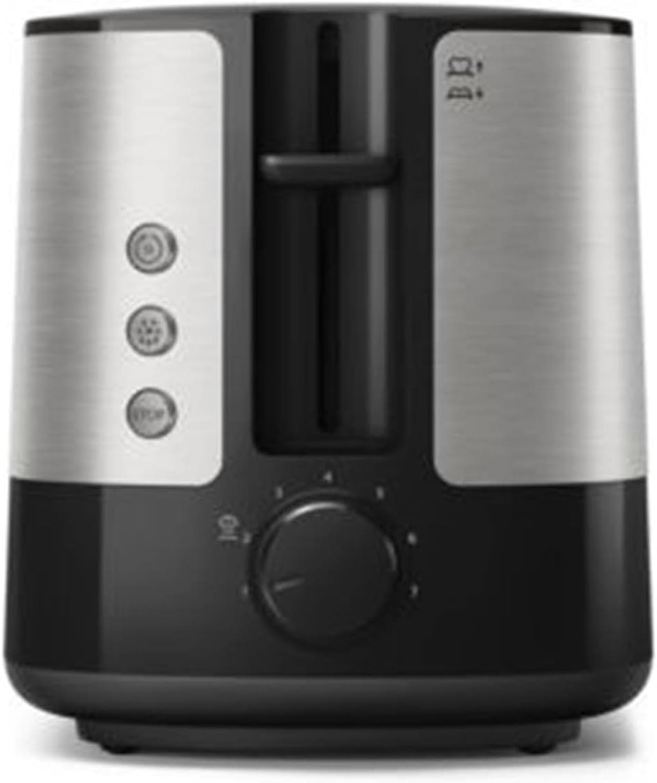 Philips HD2637/91 Viva Collection Toaster – 2 Slots, 7 Levels, Bun Warmer