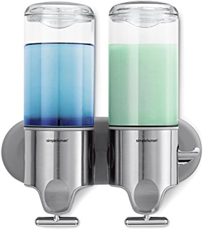 SimpleHuman Double Wall Mount Shower Pump BT1028 – Stainless Steel