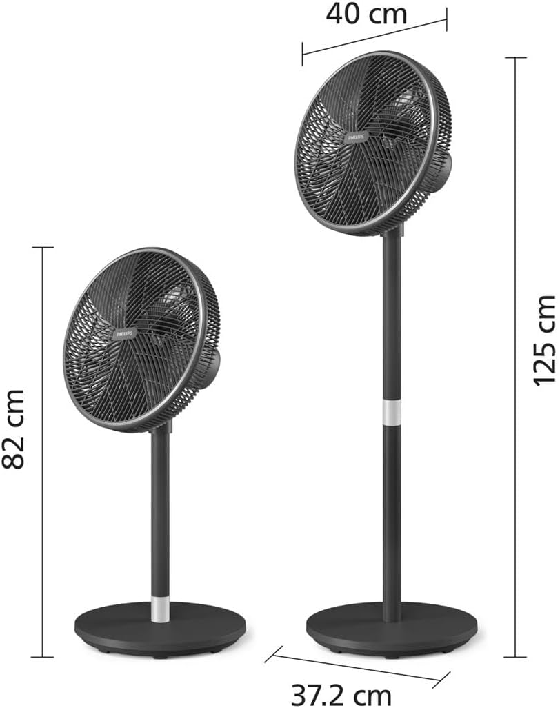 Philips Pedestal Fan 3000 Series - Fan Airflow 2562 m³/h, Ultra Quite