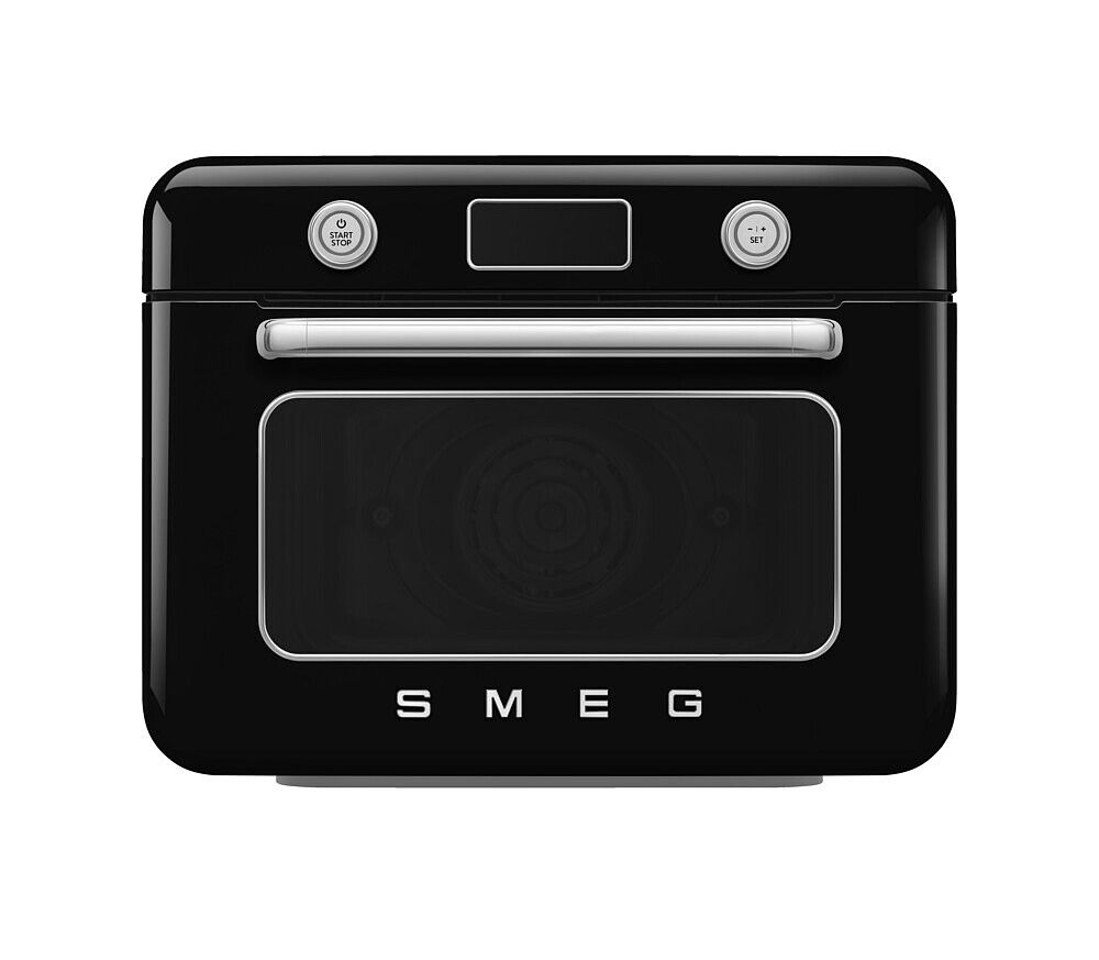 Smeg Countertop Combi Air Fry Steam Oven 10-in-1 Retro Black 1800W COF01BLEU