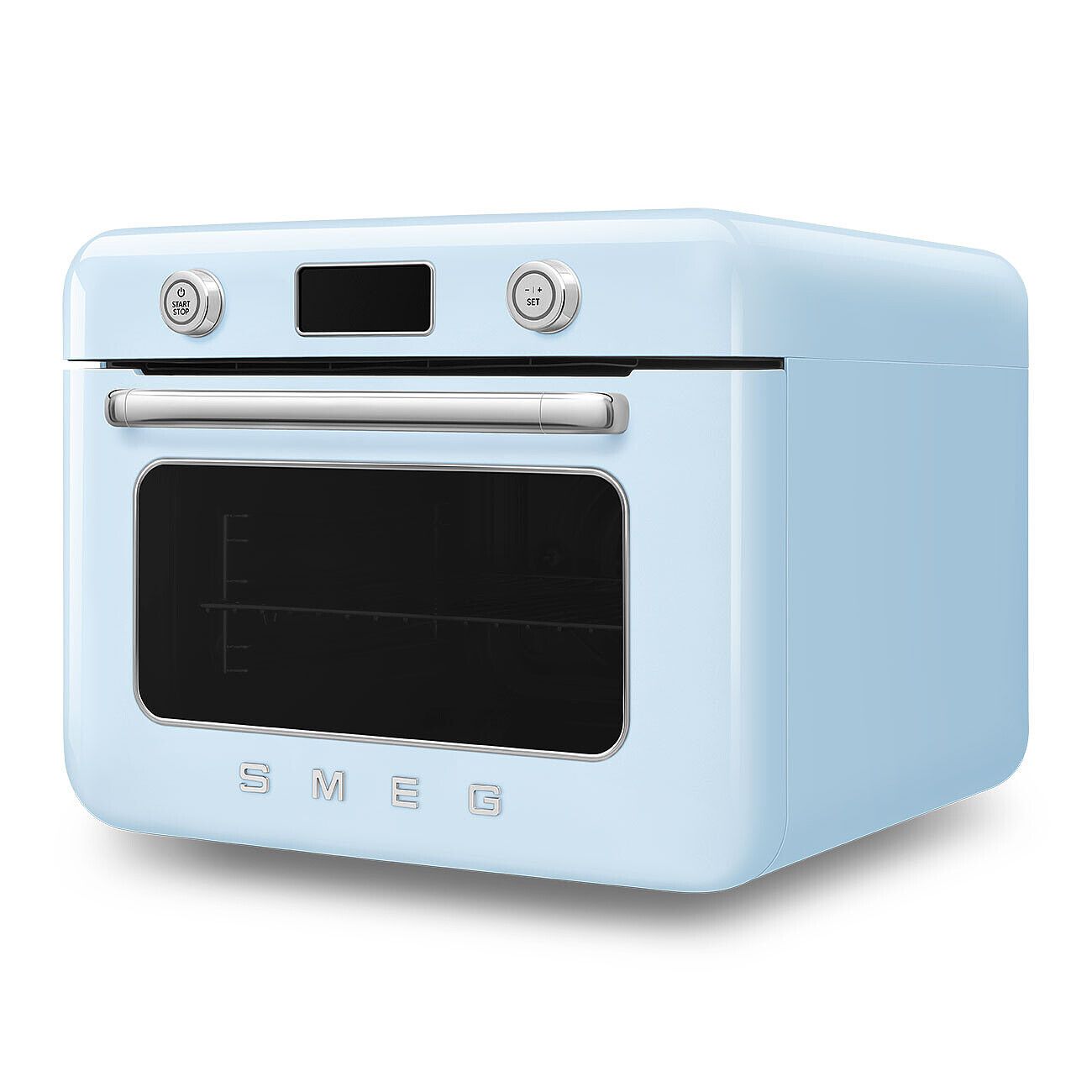 Smeg Countertop Combi Air Fry Steam Oven 10-in-1 Retro Blue 1800W COF01PBEU