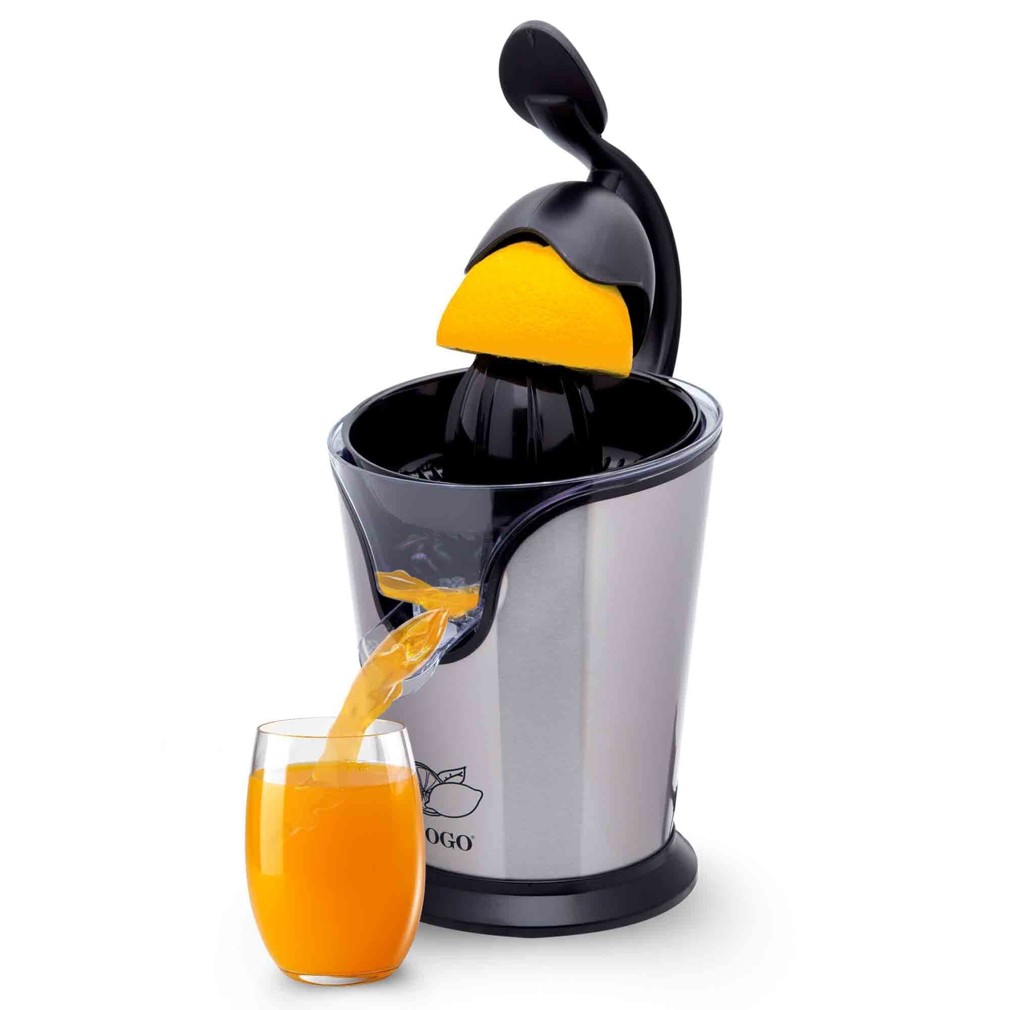 Sogo SS-5255 Stainless Steel Citrus Juicer with Press Handle - 100W - Silent Extraction