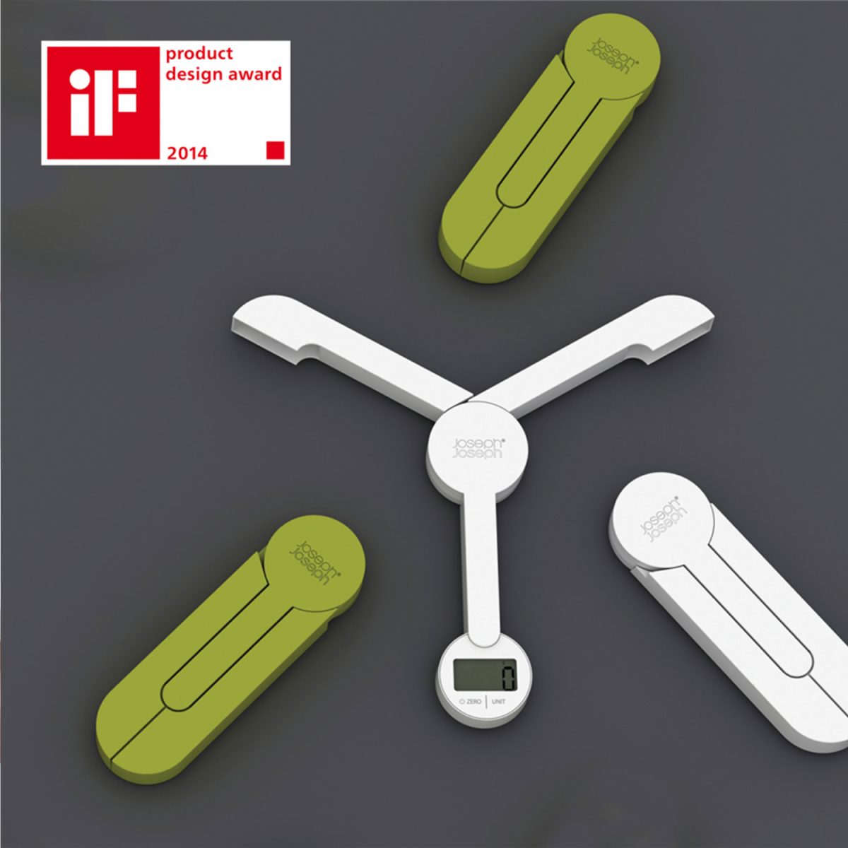 Joseph Joseph TriScale Digital Kitchen Scales White