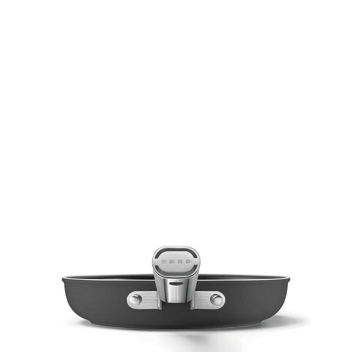 Smeg 50s Retro Non-Stick Ceramic Frying Pan 24cm Matte Black