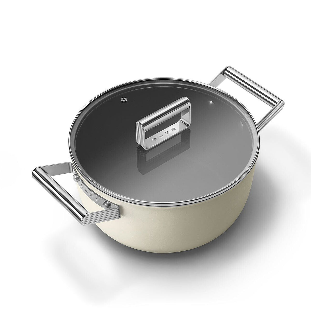 Smeg 50s Retro Non-Stick Ceramic Casserole Dish 24cm 5.4L