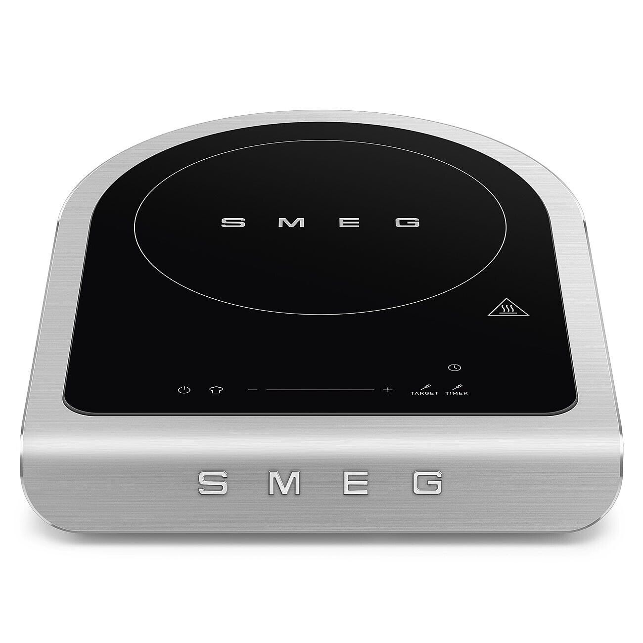 Smeg Induction Cooker 2100W Portable Smart Probe Matt Black Ceramic Hob Box