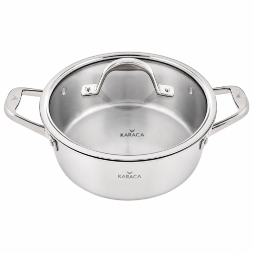 Karaca 3Ply PowerSteel 316+ Stainless Steel Pot 24 cm 4.6L Induction