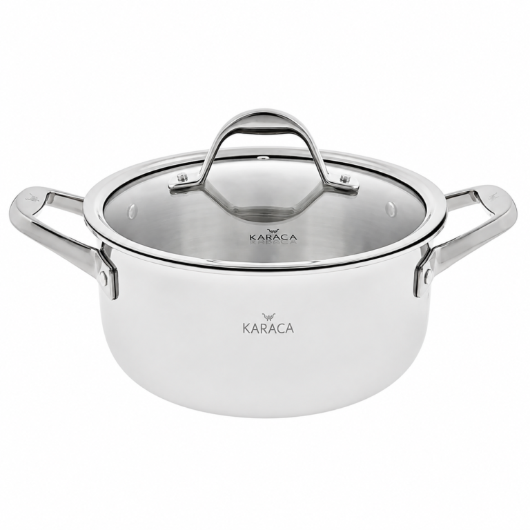 Karaca 3Ply PowerSteel 316+ Stainless Steel Pot 24 cm 4.6L Induction