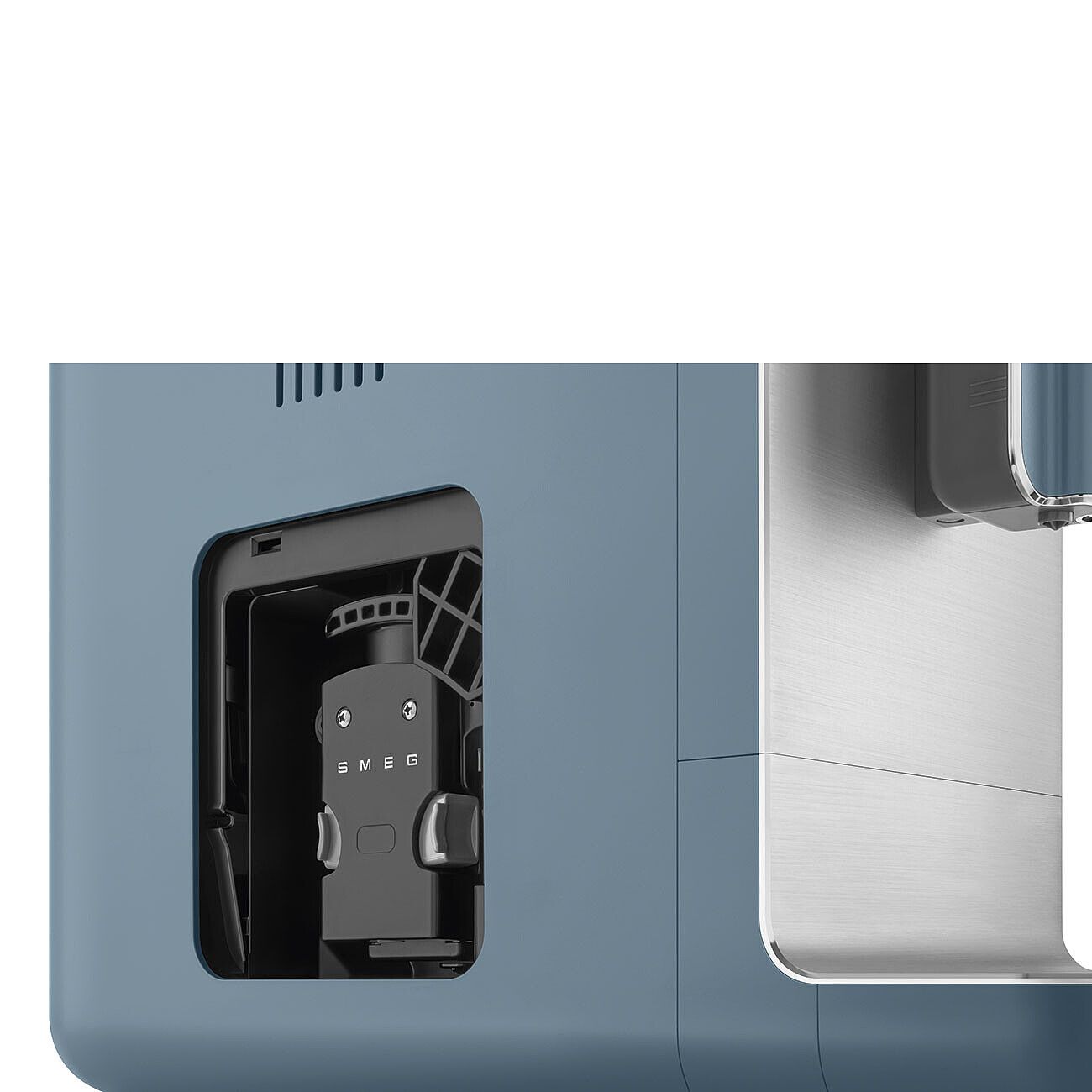 Smeg BCC12 Automatic Espresso Coffee Machine 19 Bar Steam Wand Storm Blue