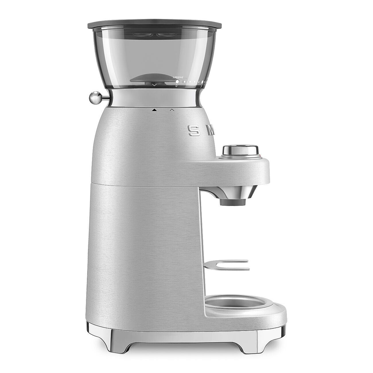 Smeg Coffee Grinder CGF02SSEU 150W 50 Level Pro Aluminium Conical Burr Mill