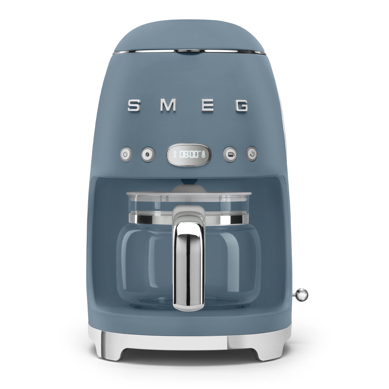 Smeg Drip Coffee Machine DCF02 1050W 1.4L Storm Blue Matt Retro 10 Cup