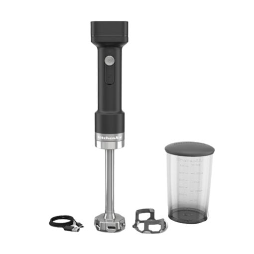 KitchenAid Go Cordless Hand Blender – Matte Black (Battery Included)