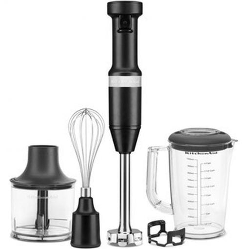 KitchenAid Variable Speed Hand Blender – With 1L Pitcher (Matte Black)