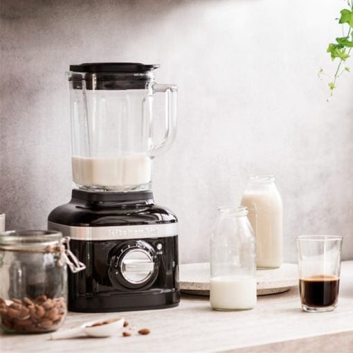 KitchenAid Artisan K400 Blender – Glass Jar & 3 Programs (Onyx Black)