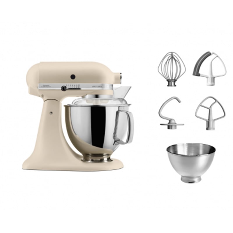 KitchenAid Artisan Tilt-Head Stand Mixer – 4.8L Premium Set (Fresh Linen)