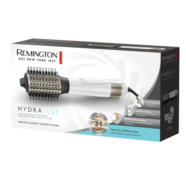 Remington Hydraluxe Volumising Hot Air Styler Hydracare Technolog