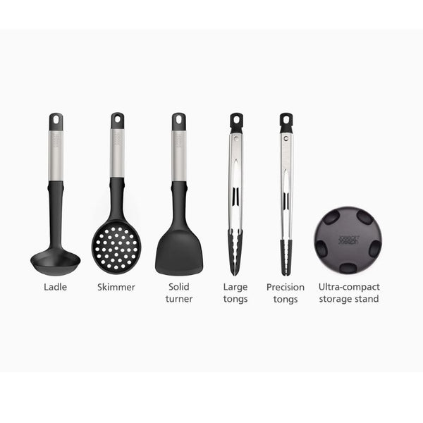 Joseph Joseph Elevate Fusion 5-Piece Silicone Utensil Set with Stainless Steel Handles - 10568