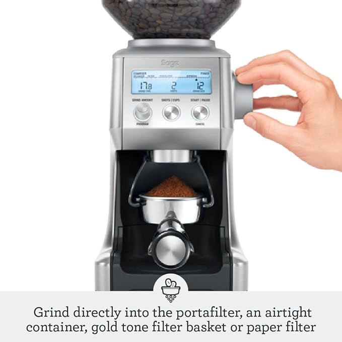 Sage Smart Grinder Pro – Conical Burr Coffee Grinder, 450g