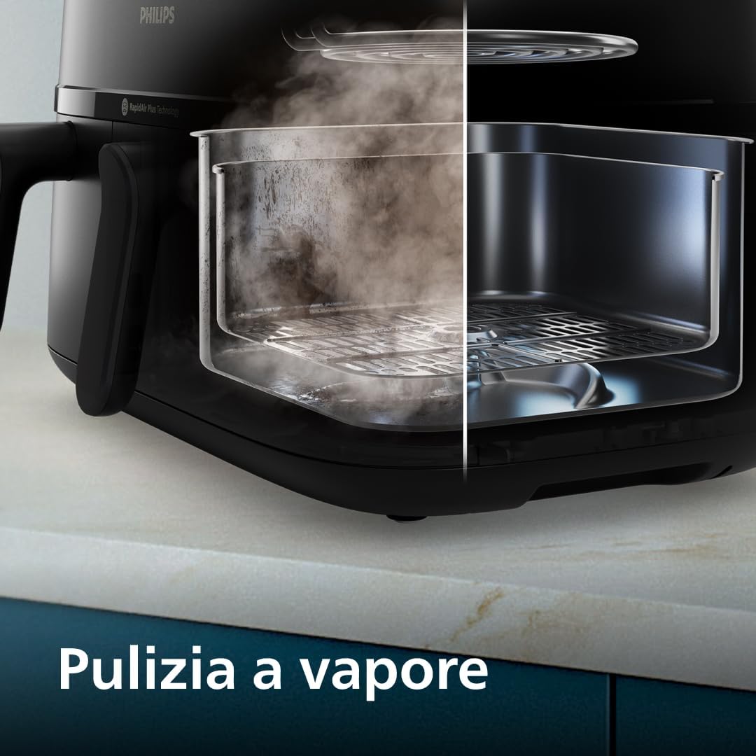 Philips 5000 Series Double Airfryer 9L Steam Basket RapidAir Plus 19-in-1