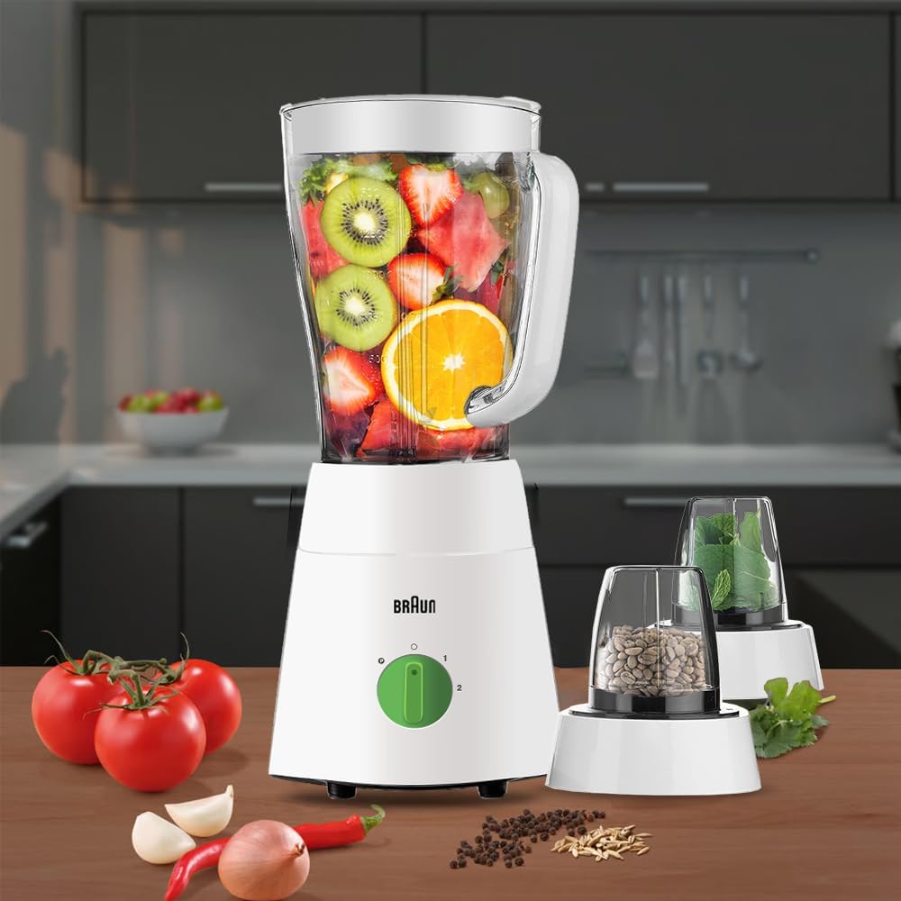 Braun 3-In-1 Jug Blender With 4 Blades Sytem, 500 Watts
