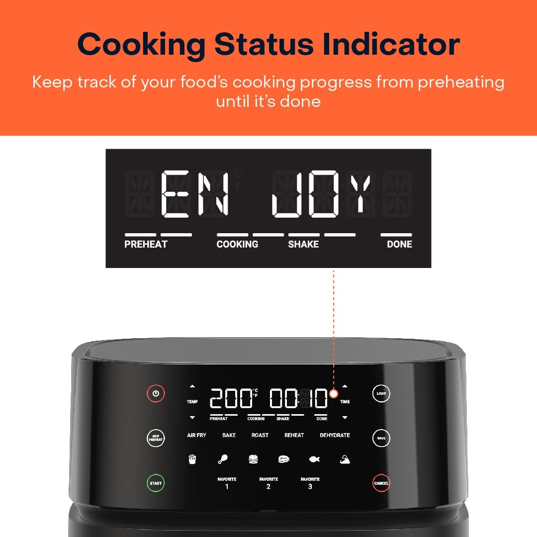 Nutricook Air Fryer 3 NC-AF357V 1700W 5.7L Vision Clear Window Digital Oven