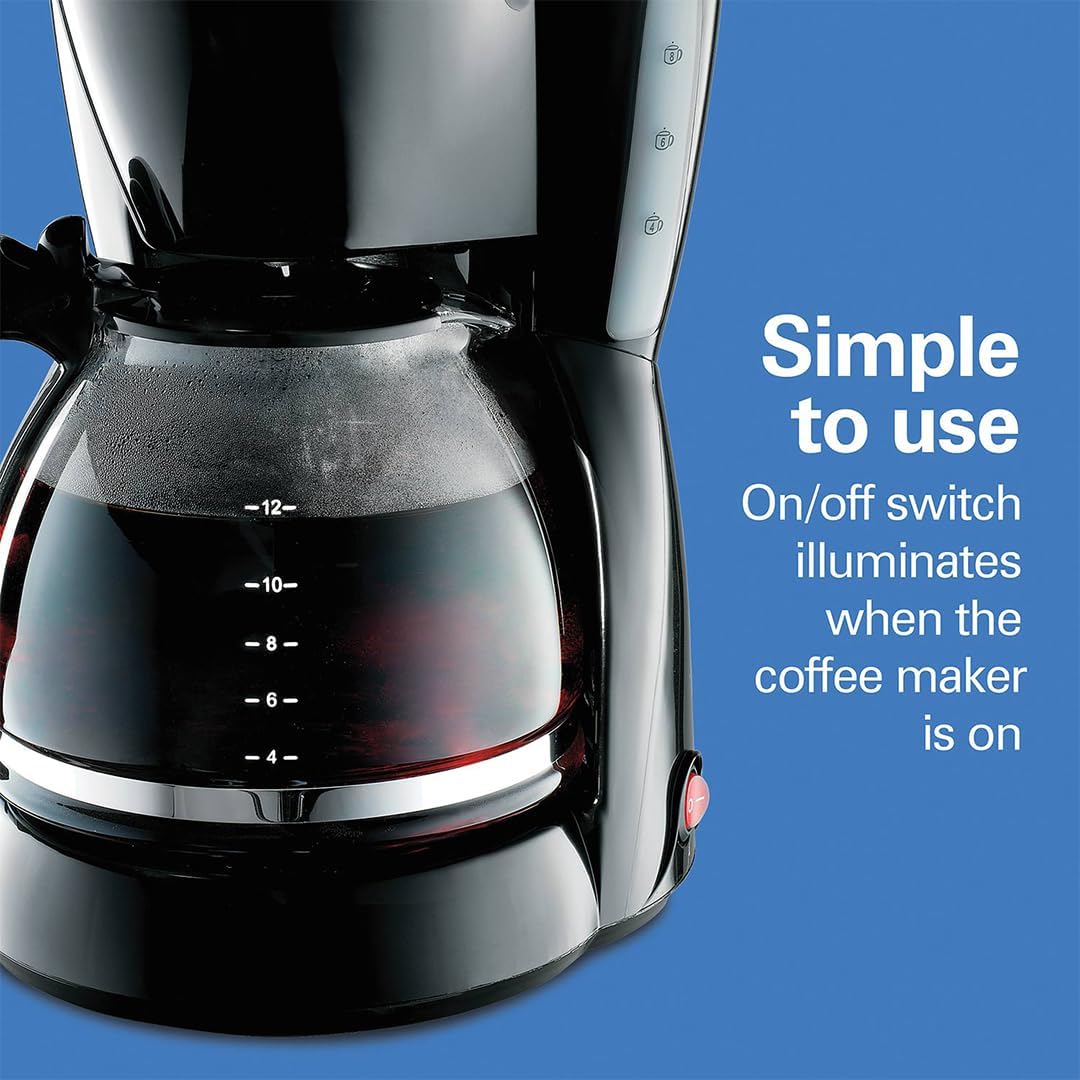 Hamilton Beach 12-Cup Programmable Coffee Maker – Cone Filter Technology