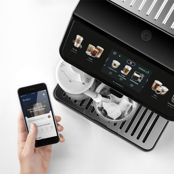 DeLonghi Coffee Machine Eletta Explore ECAM450.86.T WiFi ColdBrew Titanium Box