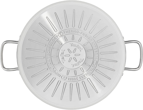 Tefal, Intuition G6 Stockpot Stainless Steel With Glass Lid, 28 Cm