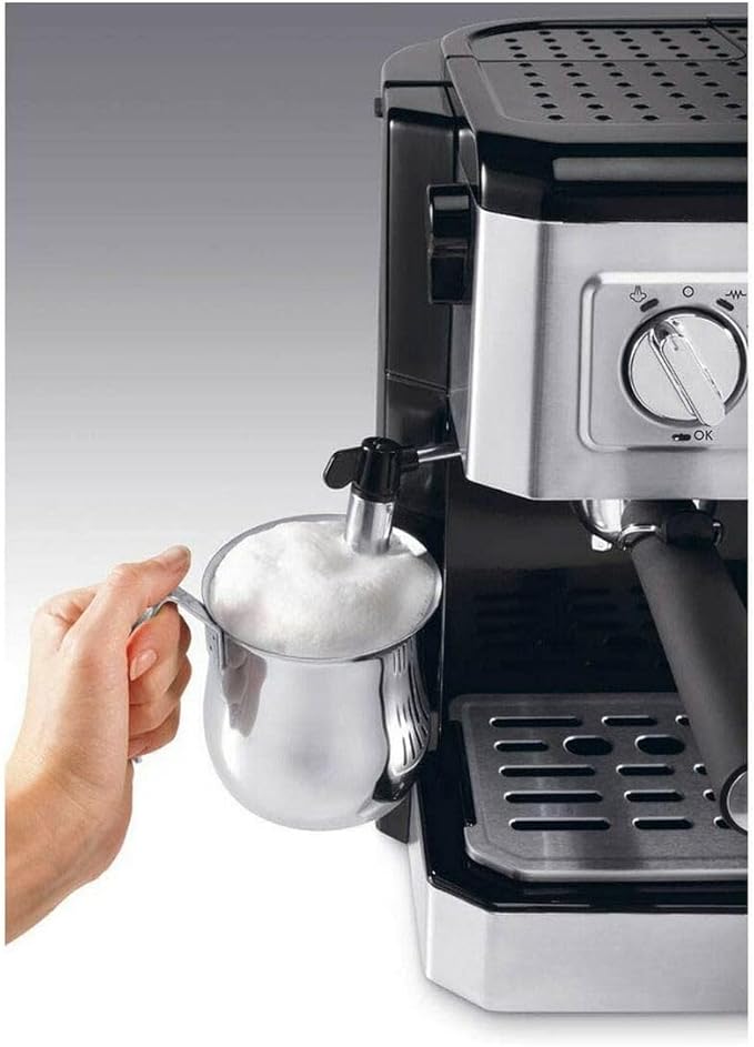 DeLonghi Combi Coffee Machine BCO421.S 15 Bar Espresso & Drip 10 Cup Silver