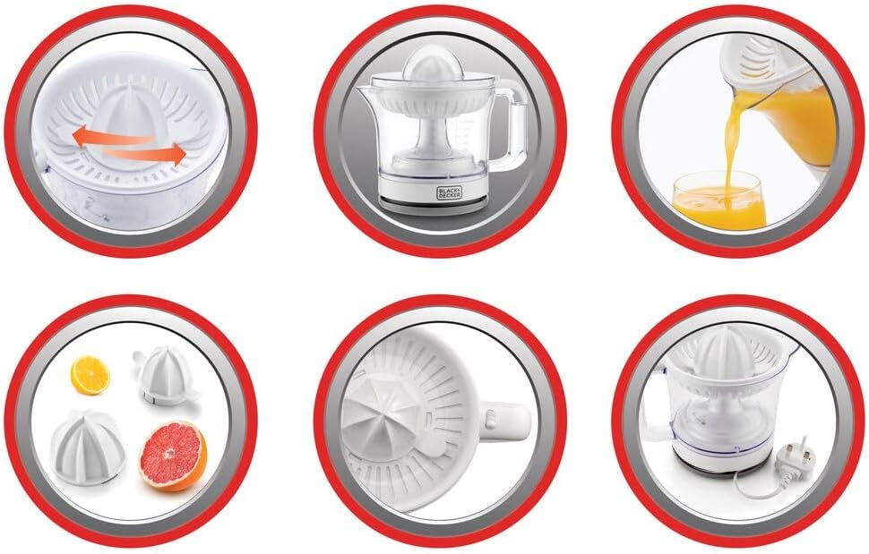 Black & Decker Citrus Juicer 600 Ml