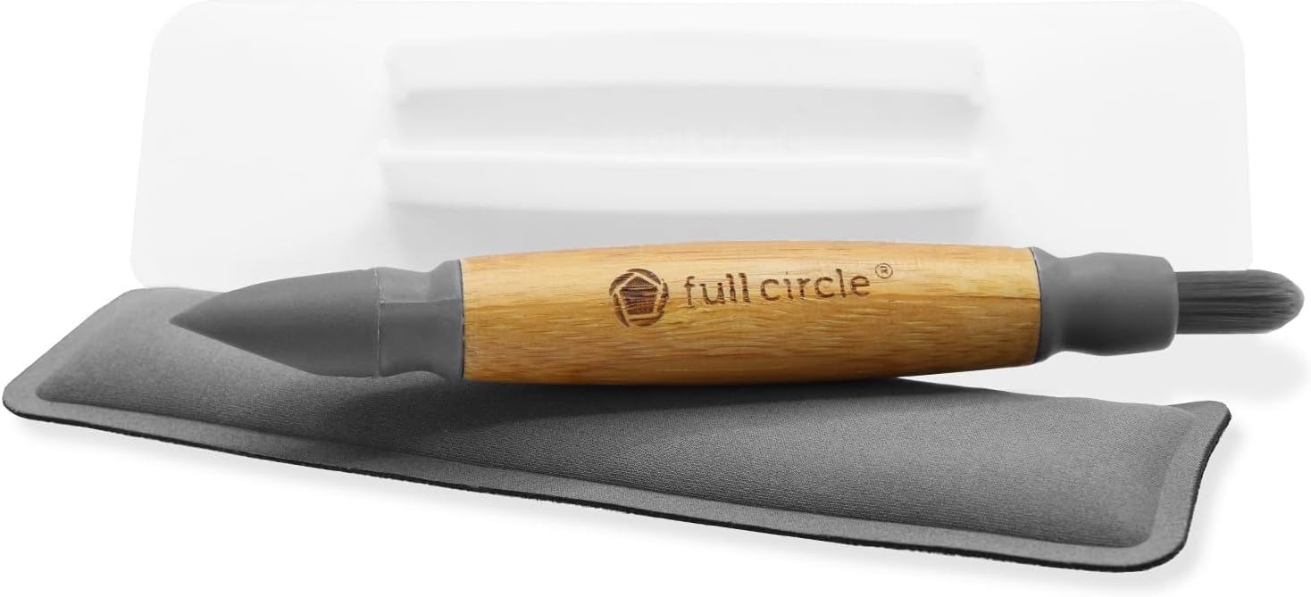 Full Circle Control Alt 3-in-1 Electronic Cleaning Brush and Bamboo