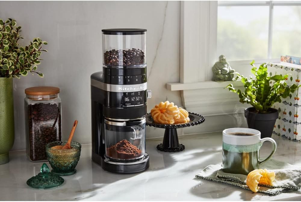 KitchenAid Coffee Grinder, Aluminium, Onyx Black