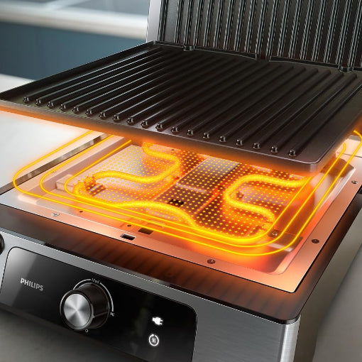 Philips 5000 Series Contact Grill 2200W Adjustable Height Non Stick Plates