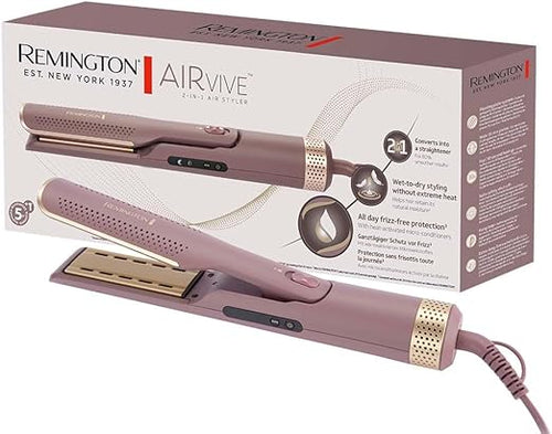 Remington Airvive 2-in-1 Hot Air Brush Wet & Dry Styling Ionic Ceramic