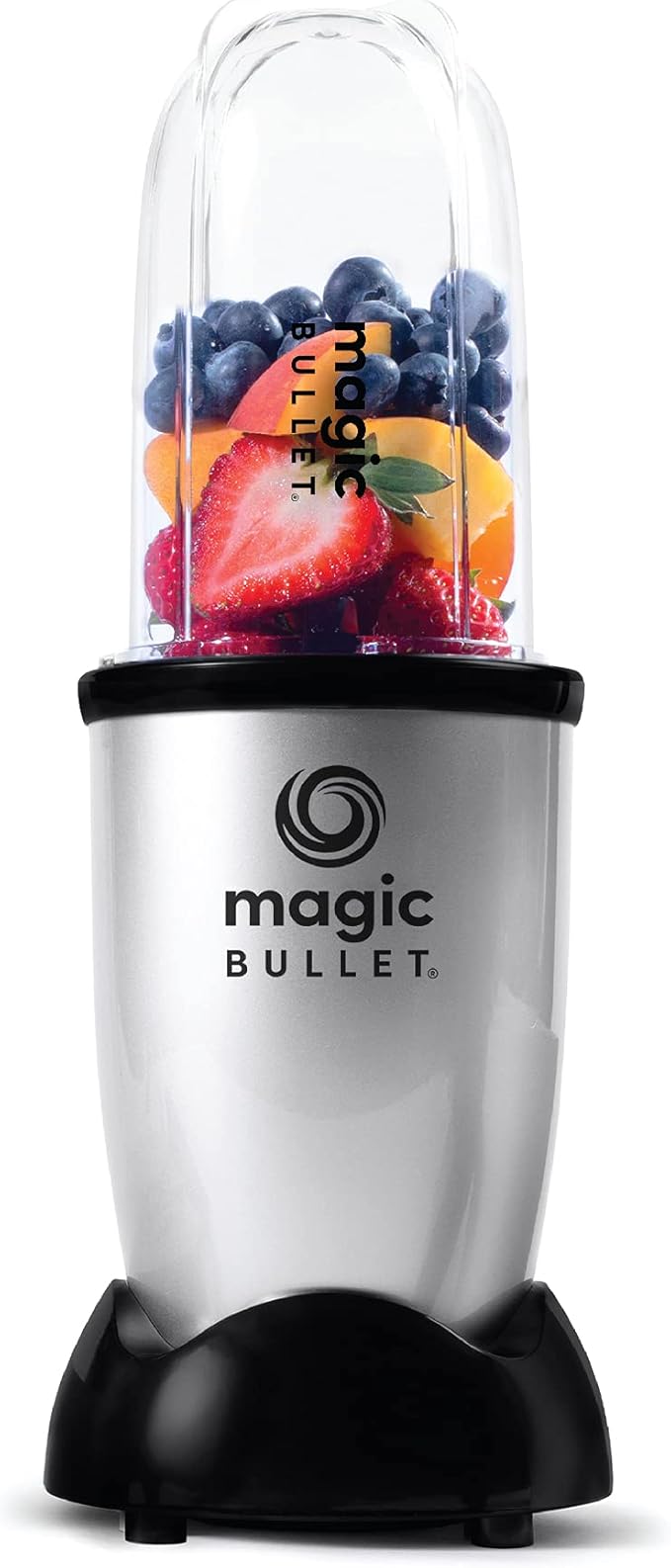Magic Bullet 400W Blender & Mixer System – 9 Piece Set (Silver)