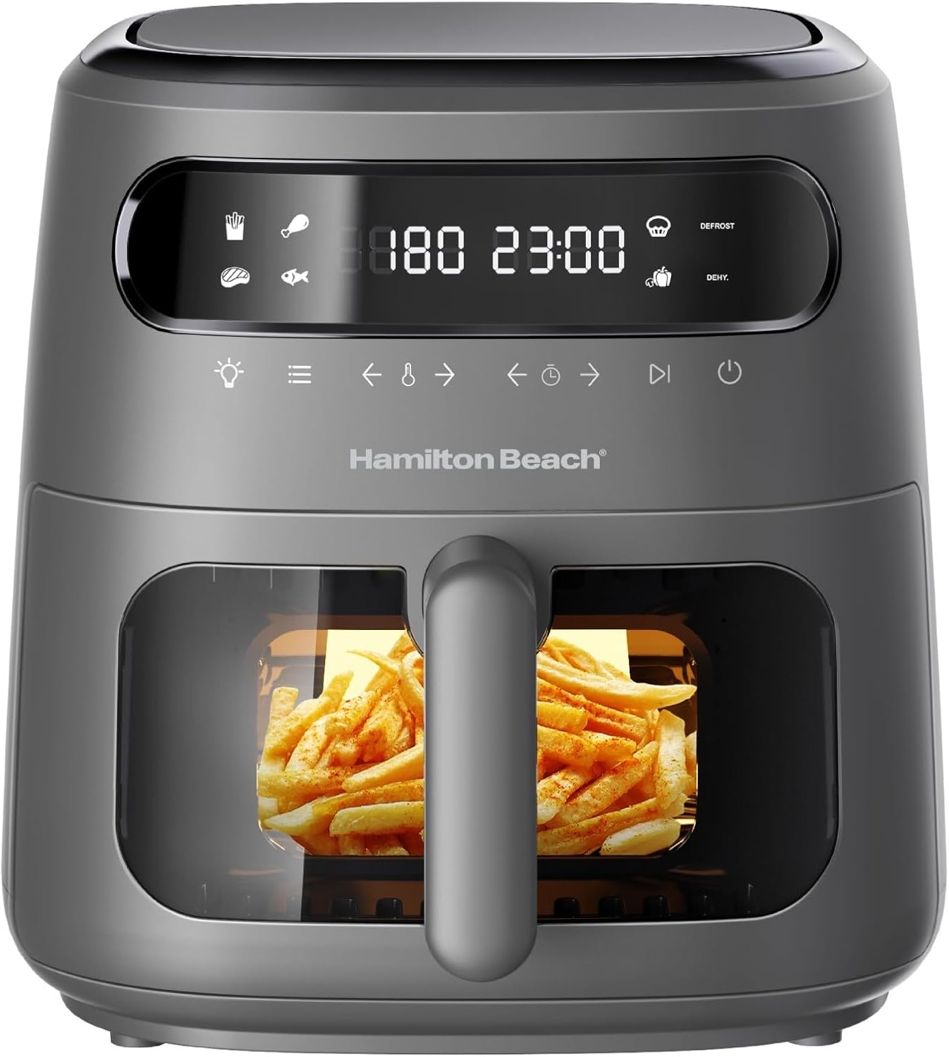 Hamilton Beach Digital Air Fryer View 8L, Large Viewing Window,