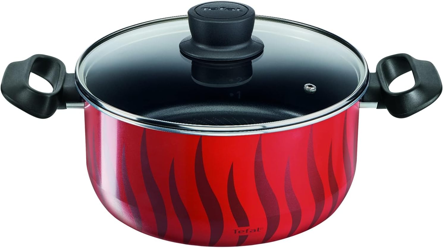 Tefal Tempo Flame 8Pcs Set: Stewpots 18/22/26/30 + Glass Lids