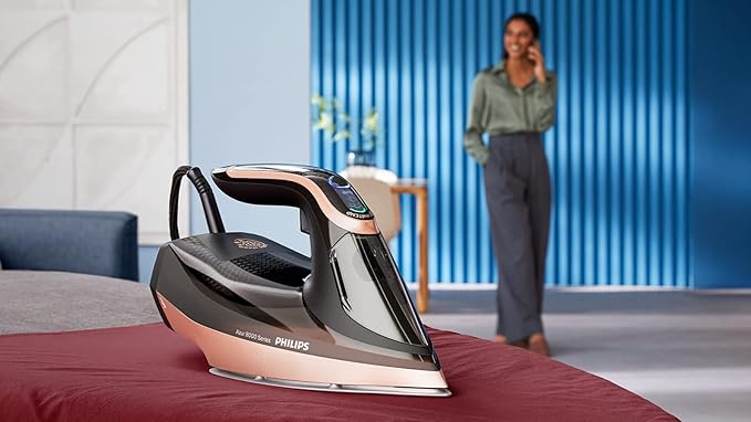 Philips Azur 8000 Series Steam Iron 3000W Turbo Boost OptimalTEMP No Burns