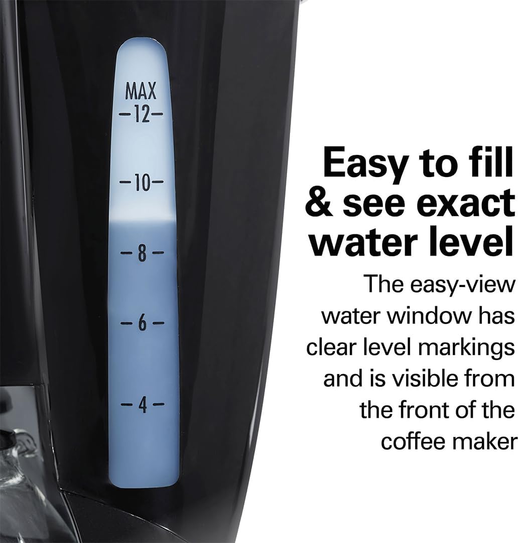 Hamilton Beach 12-Cup Programmable Coffee Maker – Cone Filter Technology
