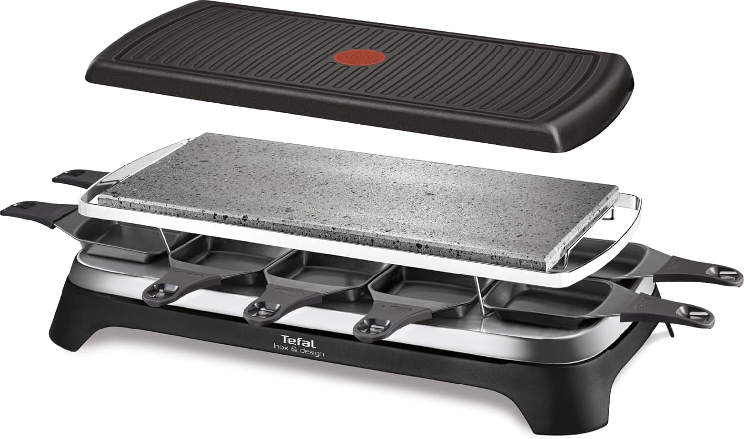 Tefal Raclette Pierrade 3-in-1 Grill 1350W Natural Stone 8-Person