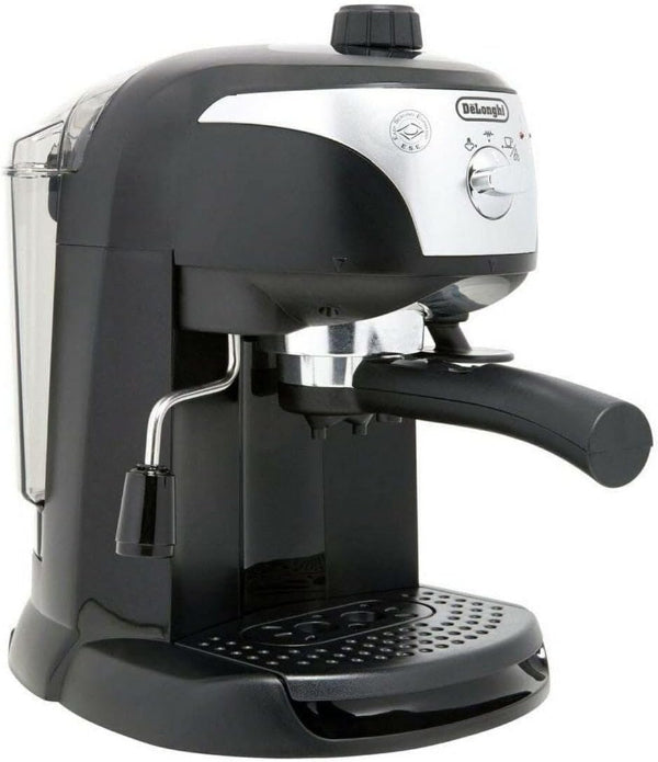 DeLonghi EC221.B Espresso Coffee Machine 15 Bar 1100W Manual Frother Black
