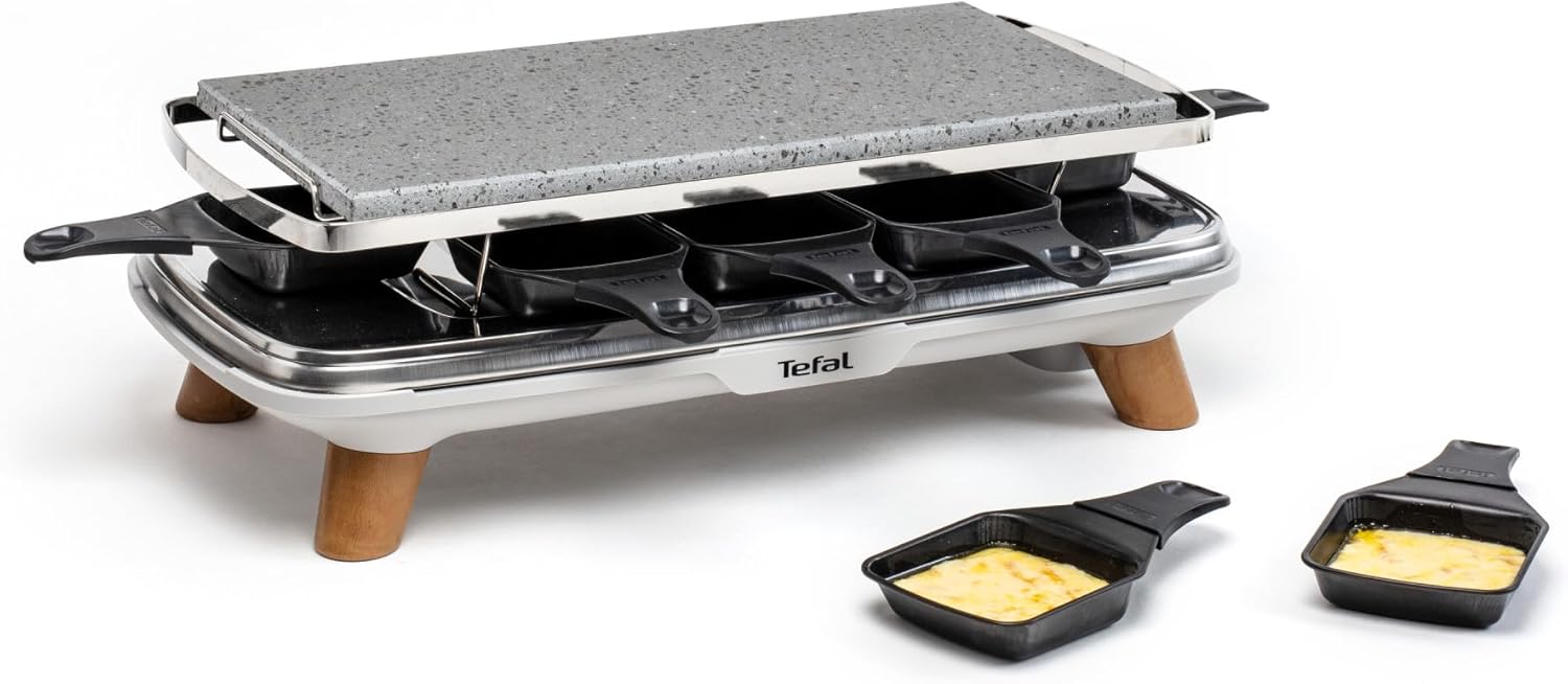 Tefal Raclette Pierrade Gourmet 8C PR620D12 With Stone Plate