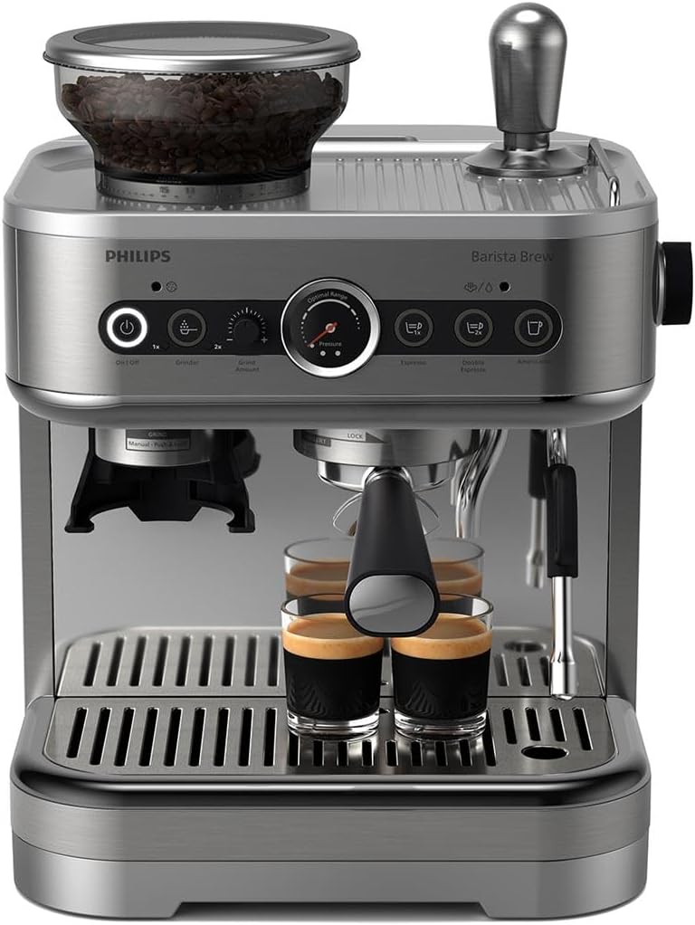 Philips Barista Brew Semi Automatic Espresso Machine - Single & Double Espresso
