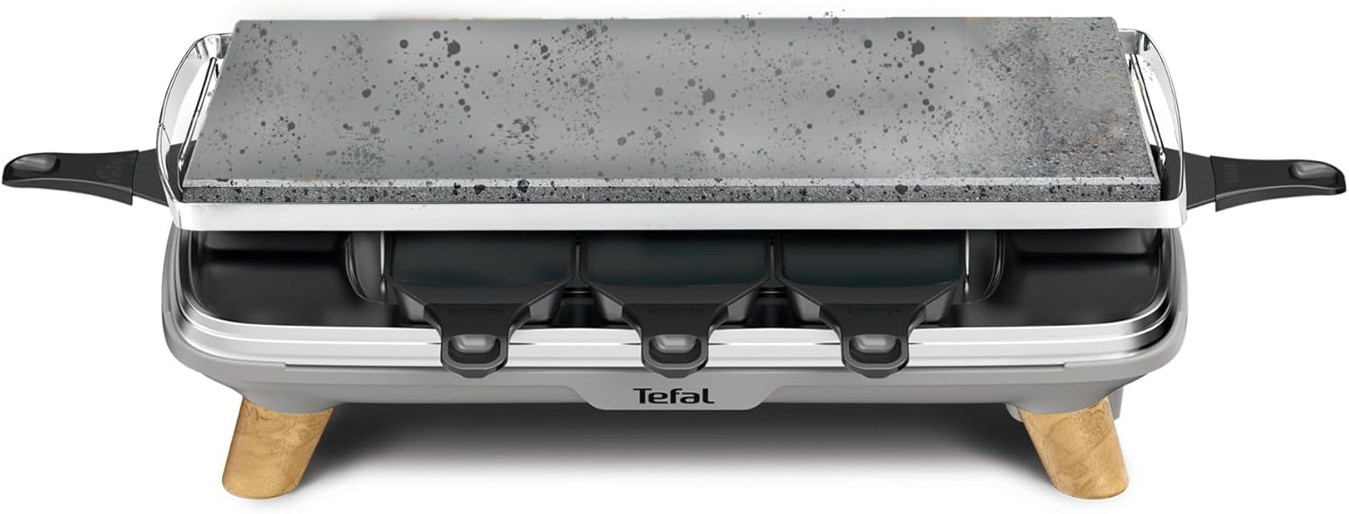 Tefal Raclette Pierrade Gourmet 8C PR620D12 With Stone Plate