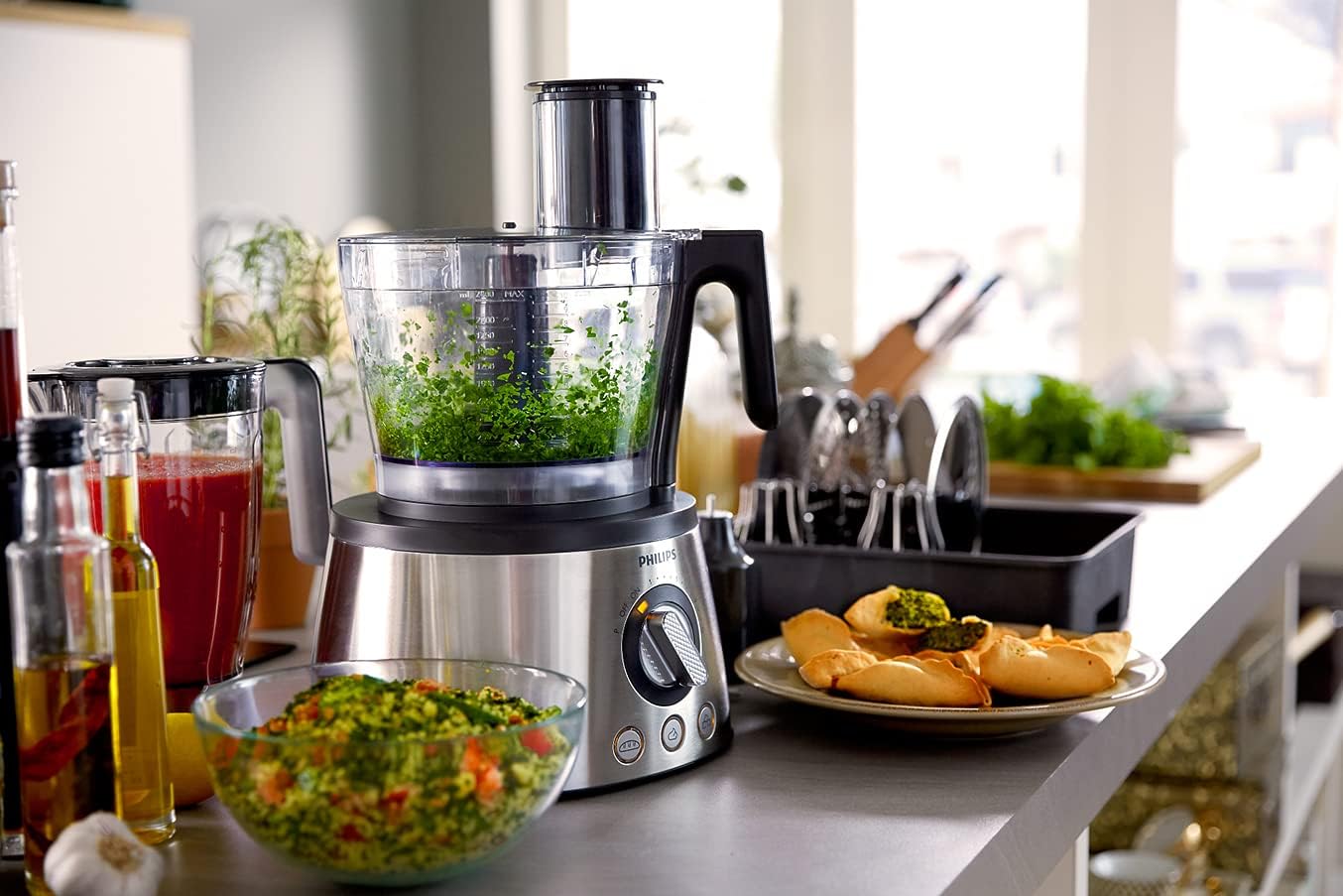 Philips HR7778/01 7000 Series Food Processor – 1300W, 3.4L Bowl