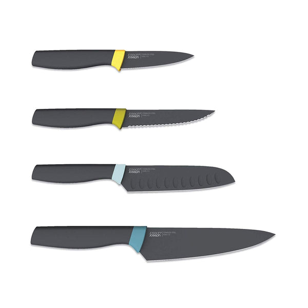 Joseph Joseph Elevate Slim 4-Piece Knife Set with Cupboard Storage Case
