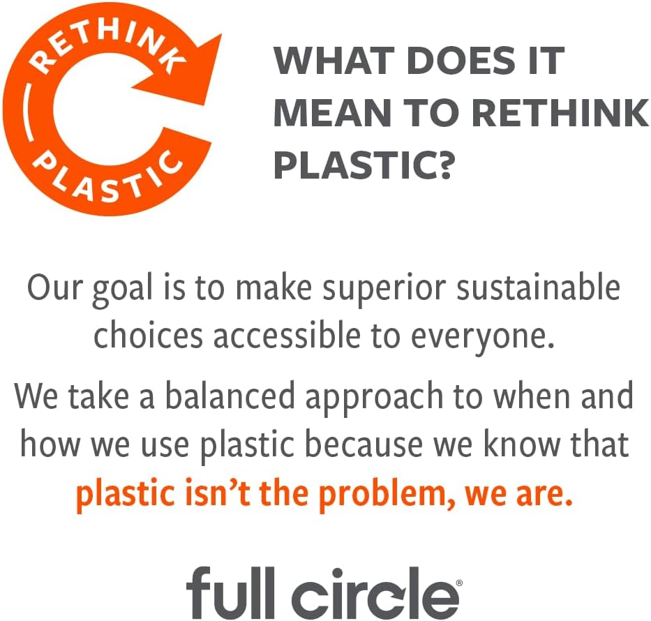 Full Circle Wipe Out Pivoting Shower Squeegee with Hanging Hook, White