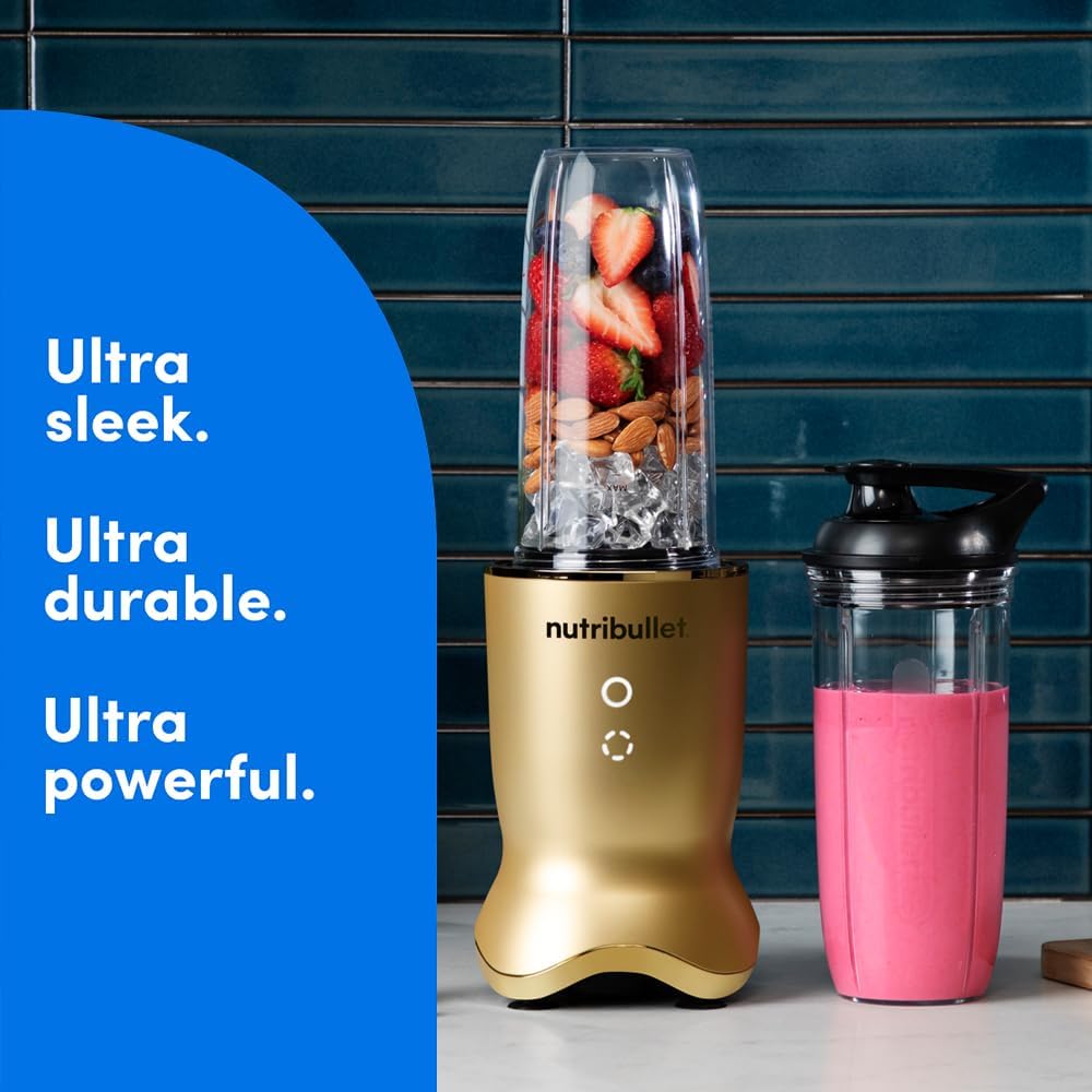 Nutribullet Ultra 1000W Blender Gold Quiet & Powerful