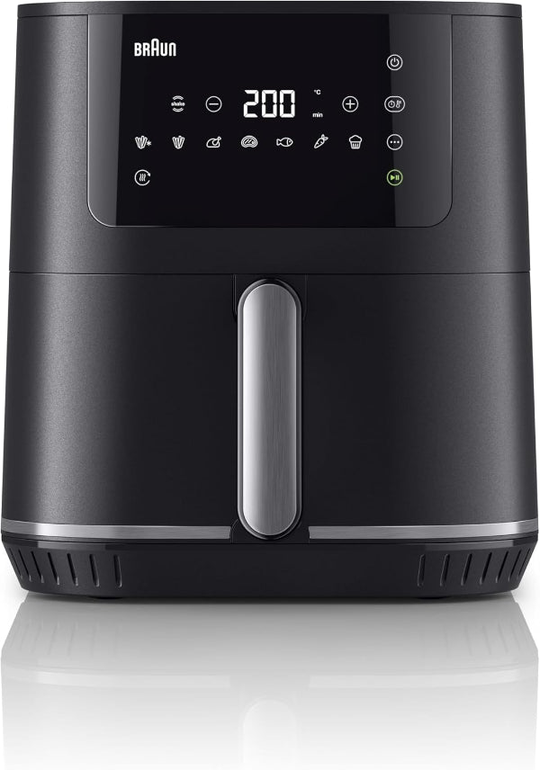 Braun MultiFry 5 Air Fryer HF5030 6.0L 1700W 8 Auto Programs Matt Black