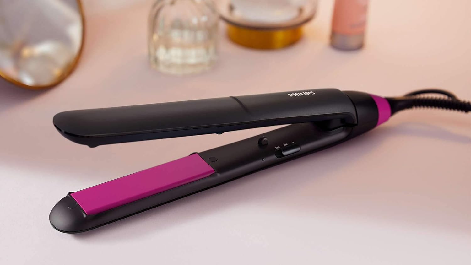 Philips BHS375/03 StraightCare Essential Hair Straightener – 220°C